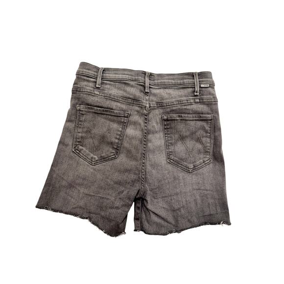 MOTHER Gray Denim Cutoff Shorts | The Hustler Roller Ankle | Size 32 - Picture 2 of 16